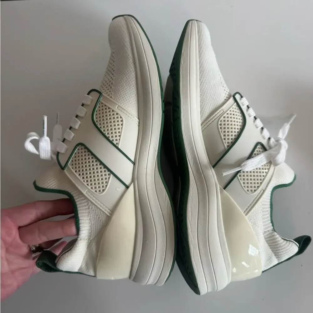 Tory Burch T Sock Runner Knit Sneaker In Green 9.5